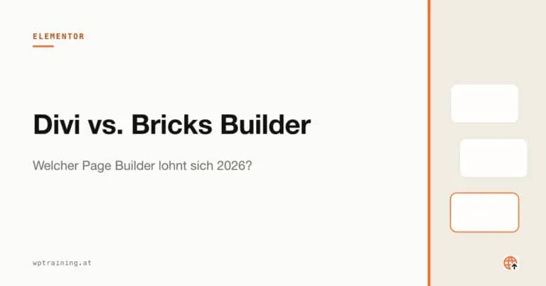Nebeneinander: Divi Visual Builder und Bricks Builder Interface
