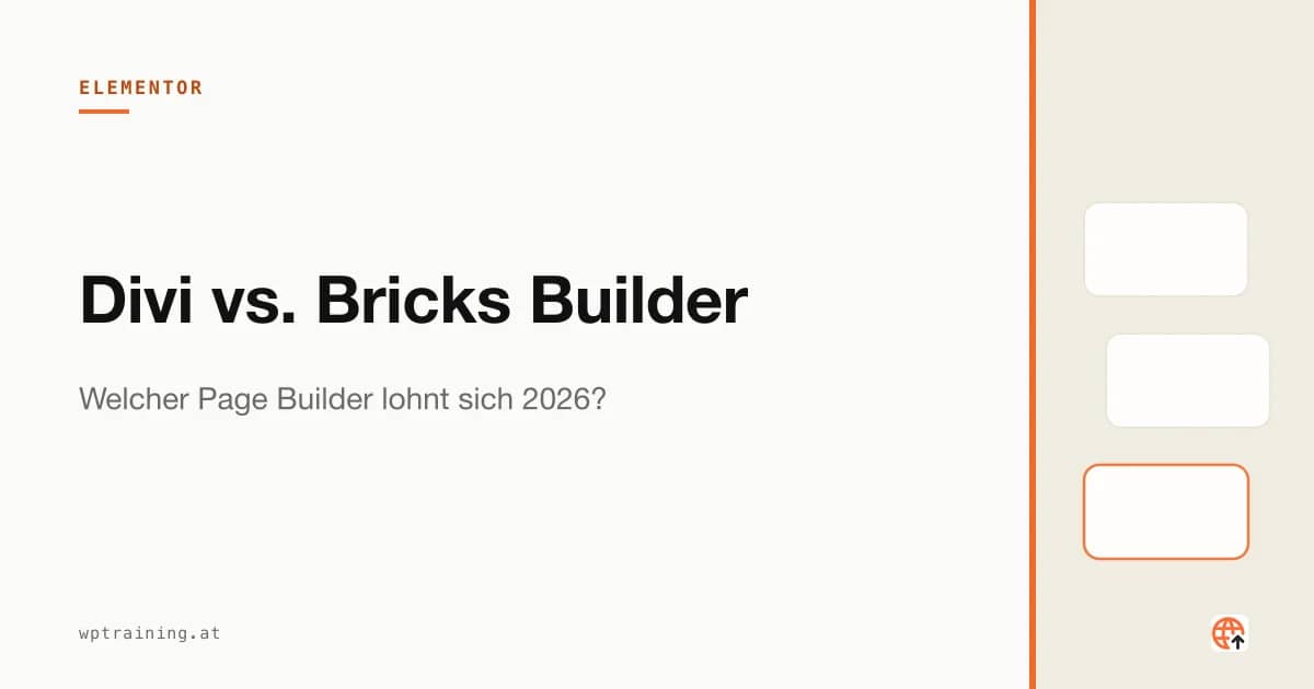 Nebeneinander: Divi Visual Builder und Bricks Builder Interface