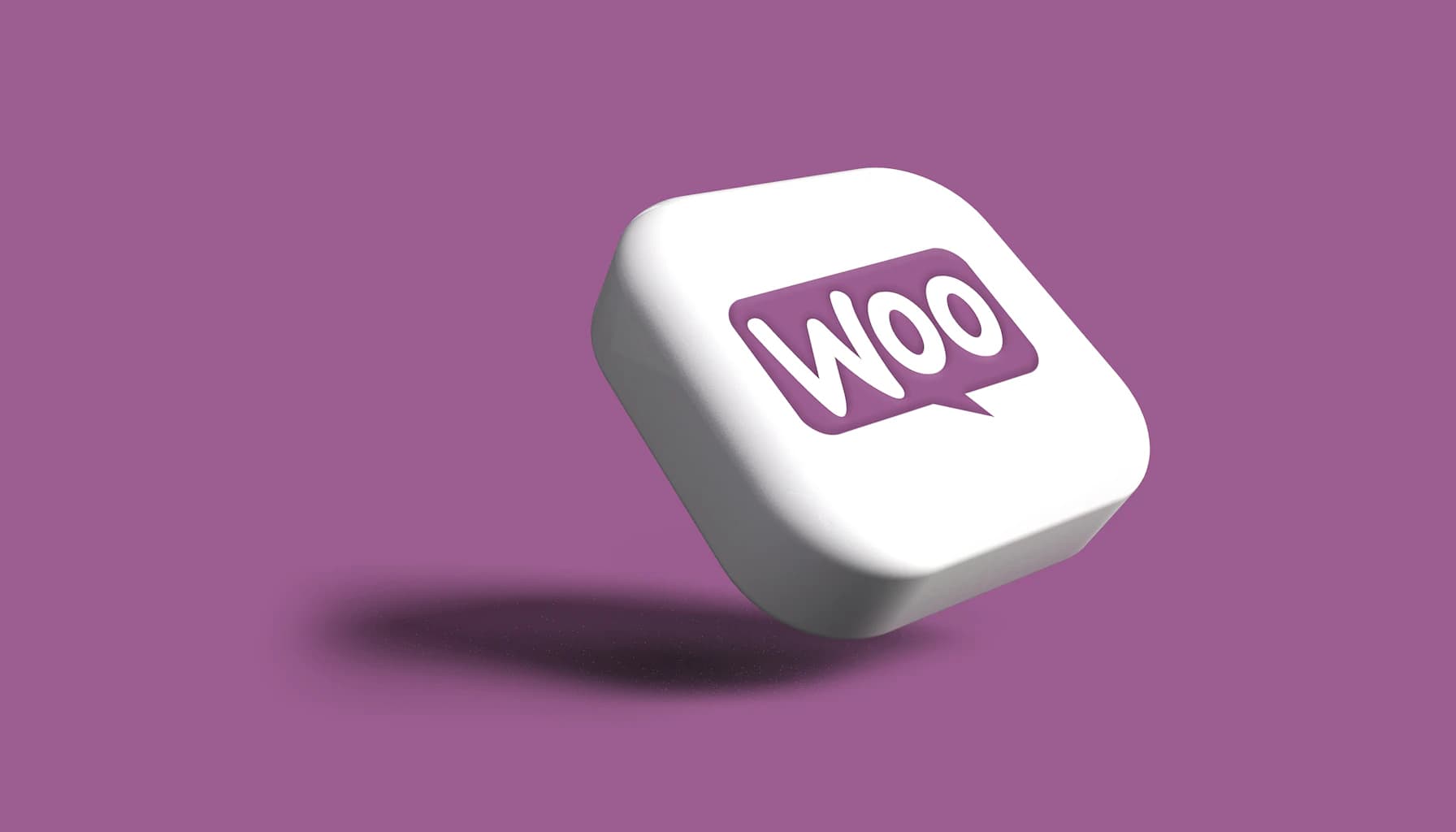 Purple and white square featuring the word 'Woo', symbolizing the WooCommerce platform for beginners.