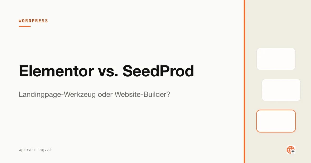 Elementor vs. SeedProd: Landingpage oder ganze Website?