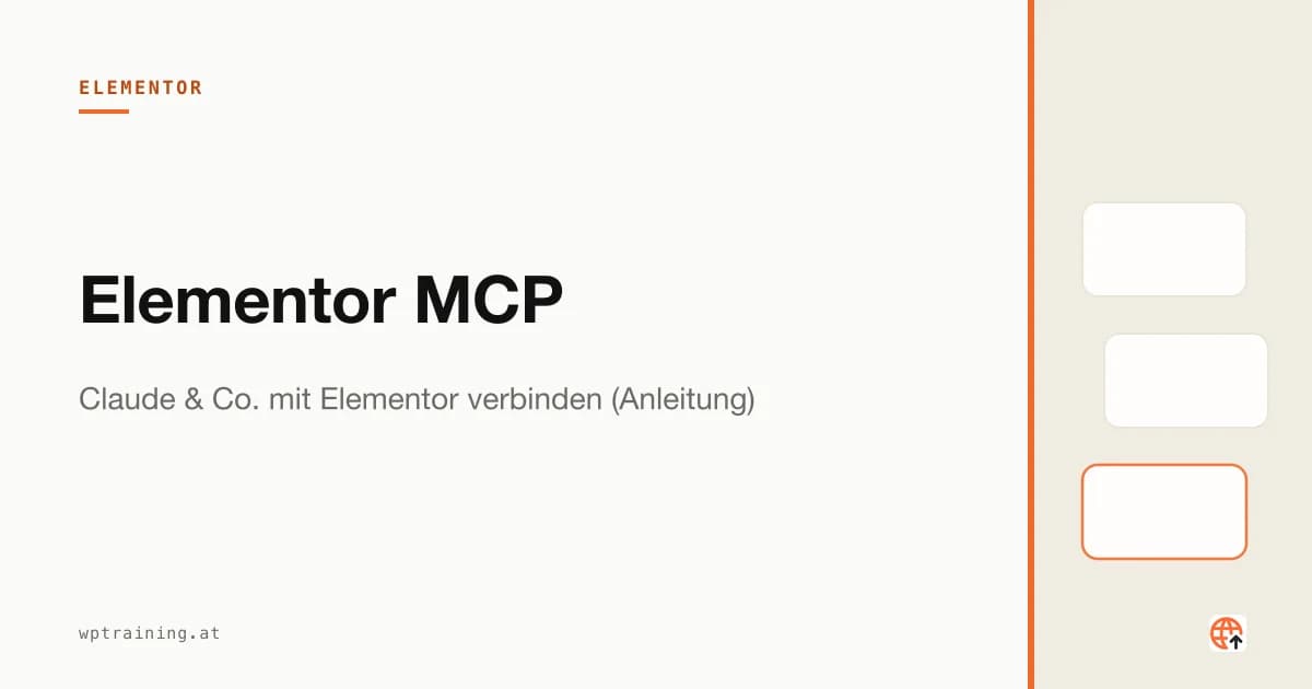 Elementor MCP: Claude, Cursor und Codex arbeiten direkt in Elementor