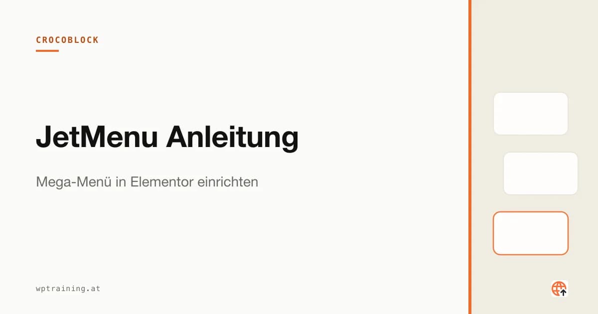 JetMenu Anleitung: Mega-Menü in Elementor einrichten