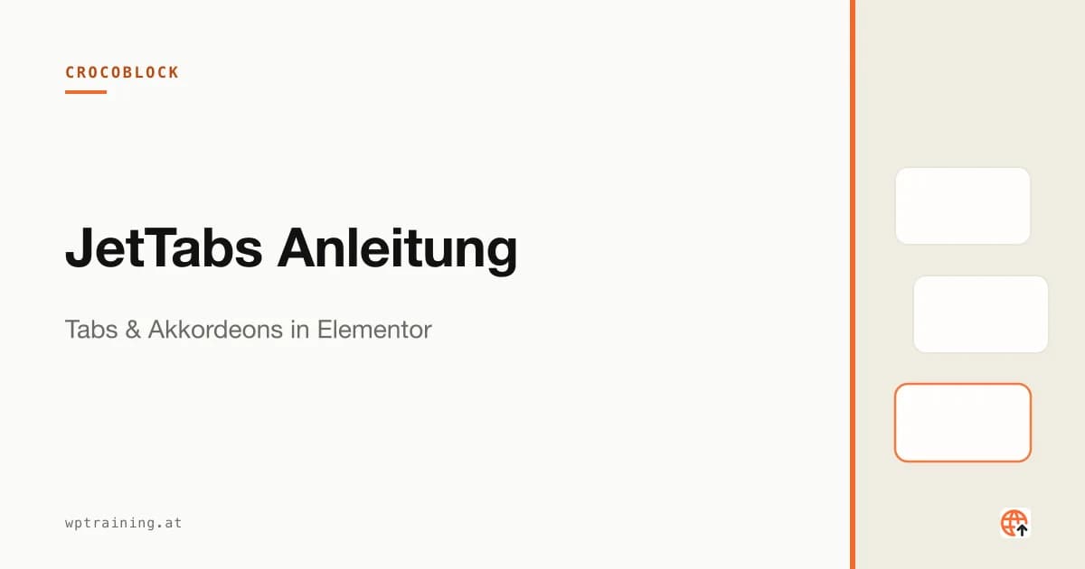 JetTabs Anleitung: Tabs & Akkordeons in Elementor