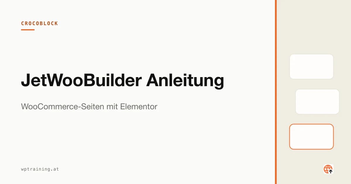 JetWooBuilder Anleitung: WooCommerce-Seiten mit Elementor
