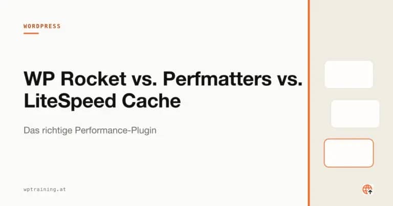 Drei Caching-Plugin-Logos über einer Speedometer-Grafik