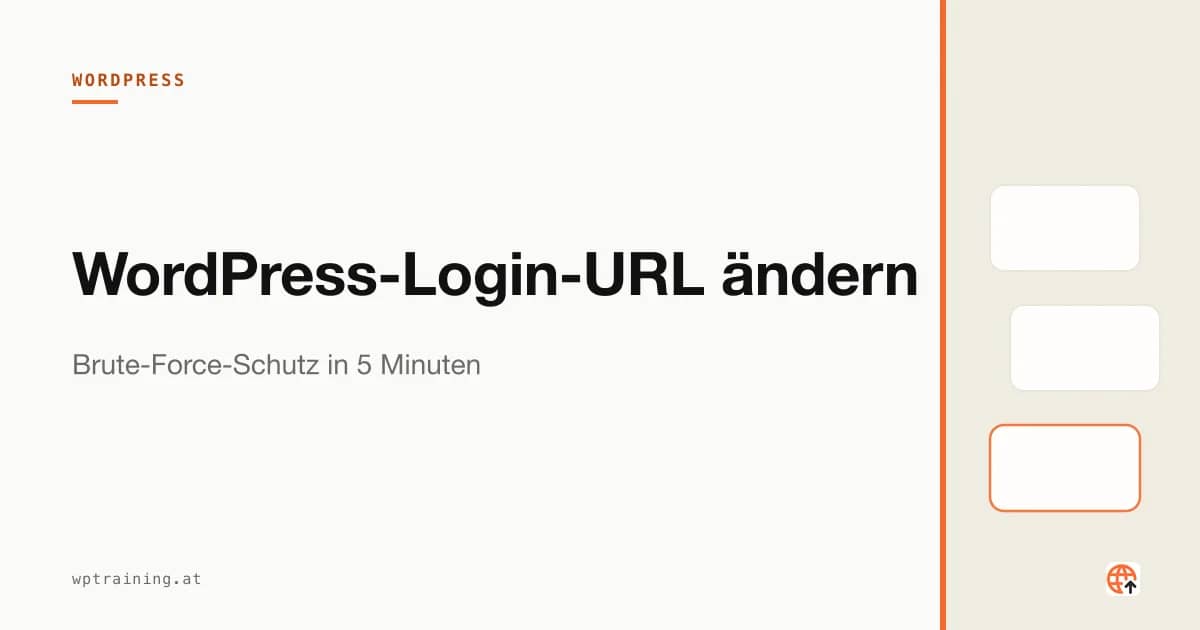 Schloss-Symbol auf einem WordPress-Login-Bildschirm