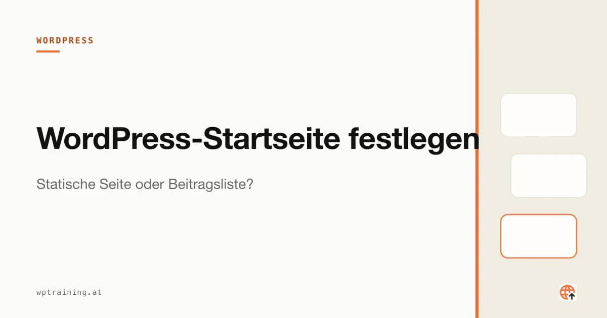 Bildschirm zeigt eine WordPress-Startseite im Vorher-Nachher-Vergleich