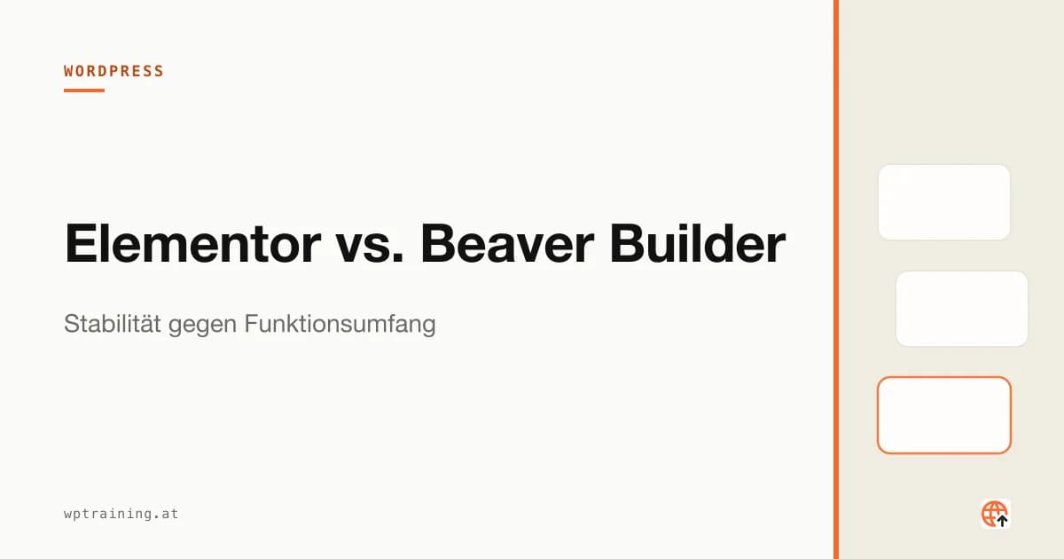 Elementor vs. Beaver Builder: Stabilität oder Umfang?