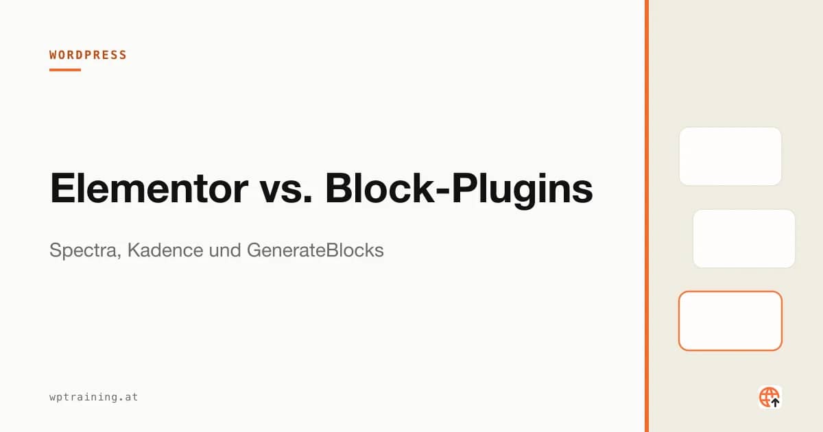 Elementor vs. Block-Plugins: Spectra, Kadence und Co.
