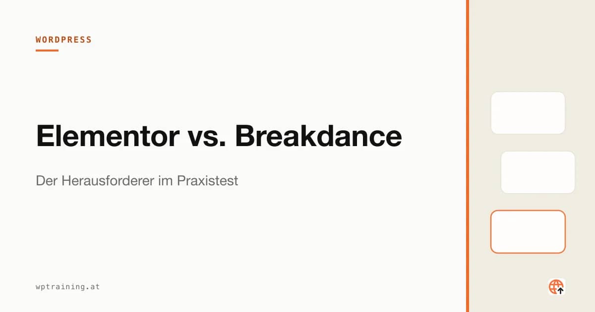 Elementor vs. Breakdance: Der Herausforderer im Praxistest