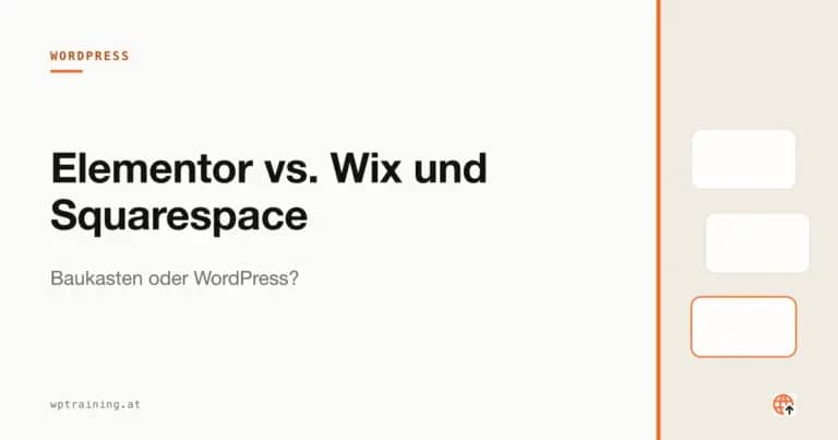 Elementor vs. Wix und Squarespace: Baukasten oder WordPress?