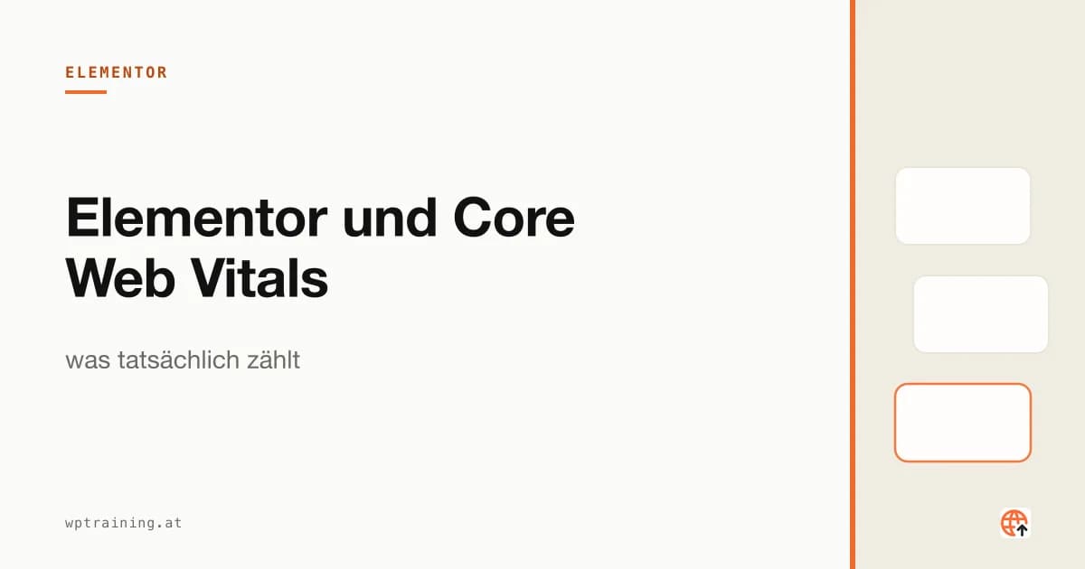 Elementor and Core Web Vitals: What Actually Counts