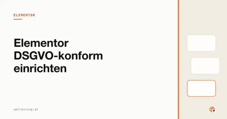 Elementor DSGVO-konform einrichten