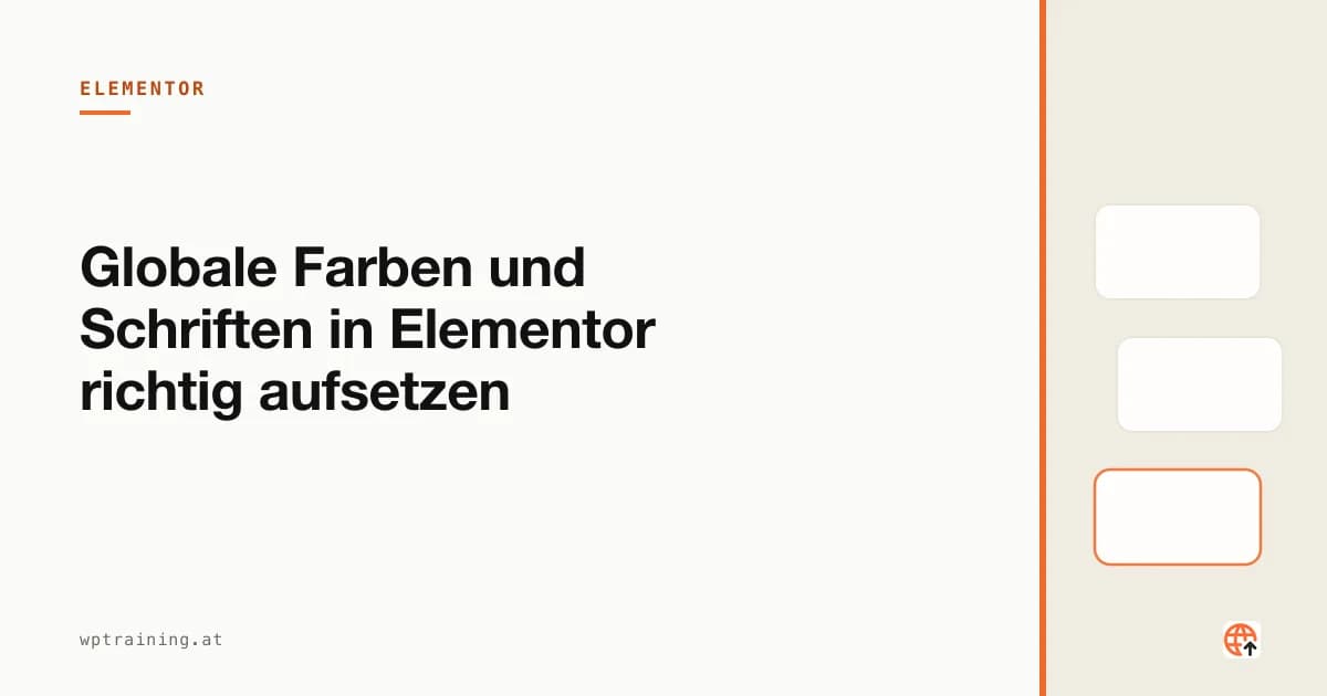 Setting Up Global Colours and Fonts in Elementor Properly