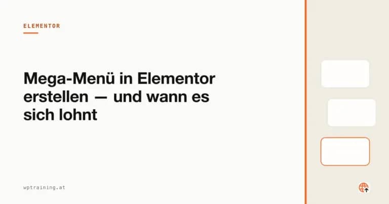 Mega-Menü in Elementor erstellen — und wann es sich lohnt