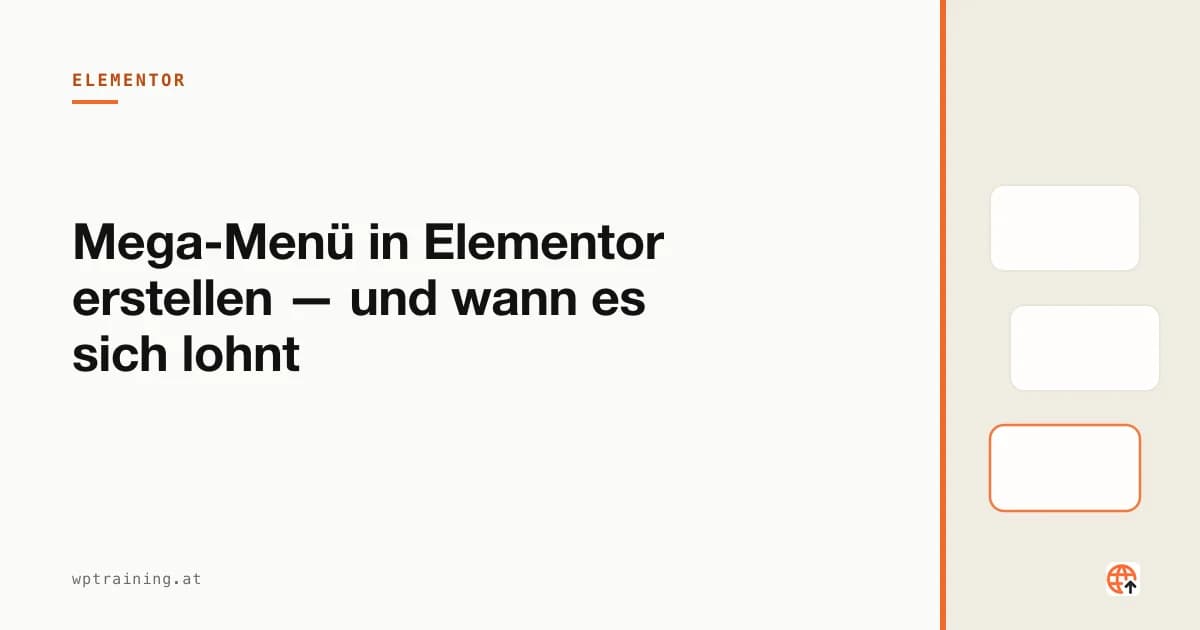 Creating a Mega Menu in Elementor — and When It Is Worth It