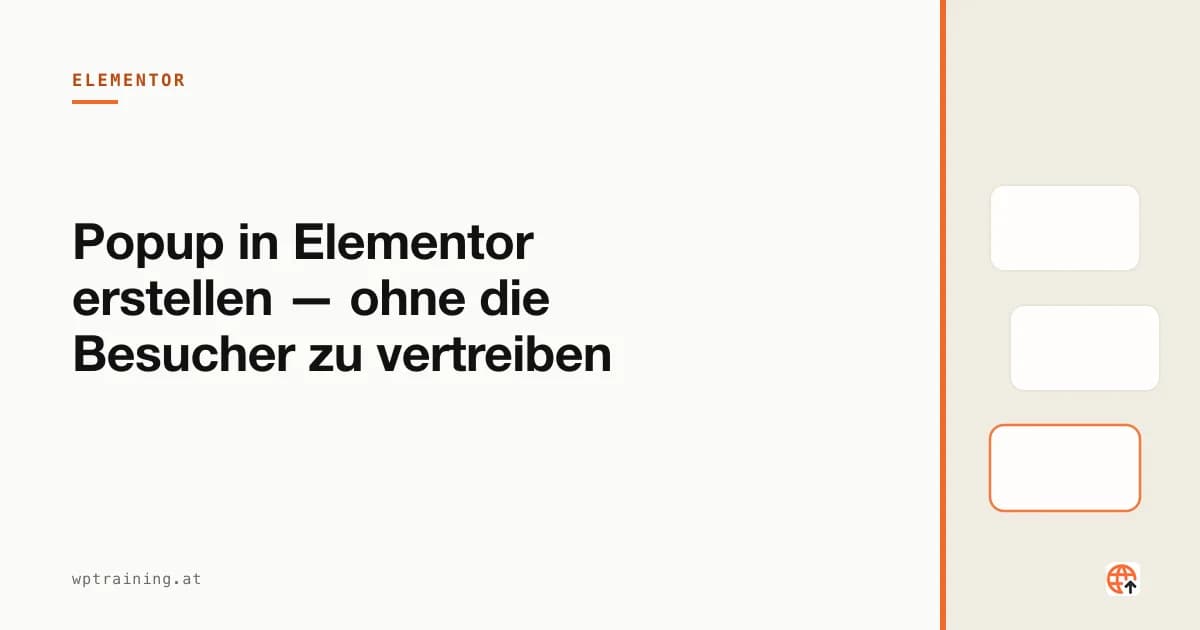 Creating a Popup in Elementor — Without Driving Visitors Away