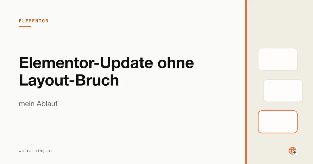 Elementor Updates Without Breaking the Layout: My Procedure