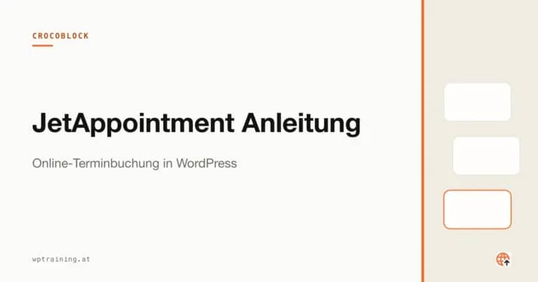 JetAppointment Anleitung: Online-Terminbuchung in WordPress