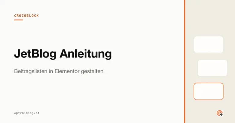 JetBlog Anleitung: Beitragslisten in Elementor gestalten