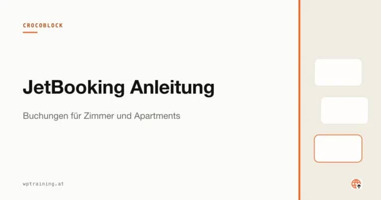 JetBooking Anleitung: Buchungen für Zimmer und Apartments