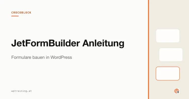 JetFormBuilder Anleitung: Formulare bauen in WordPress