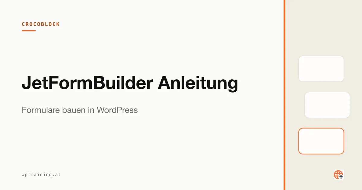 JetFormBuilder Anleitung: Formulare bauen in WordPress