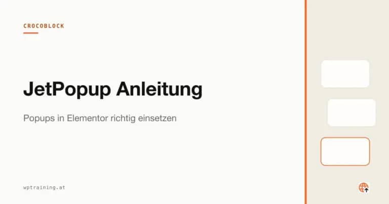 JetPopup Anleitung: Popups in Elementor richtig einsetzen