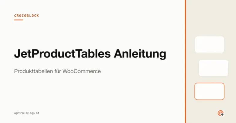 JetProductTables Anleitung: Produkttabellen für WooCommerce
