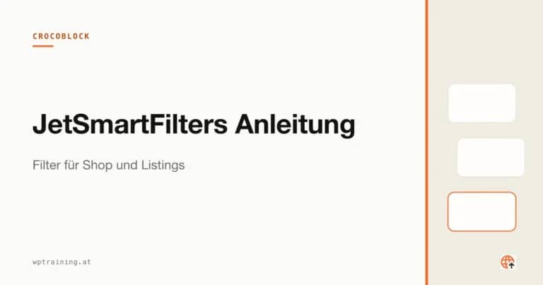 JetSmartFilters Anleitung: Filter für Shop und Listings