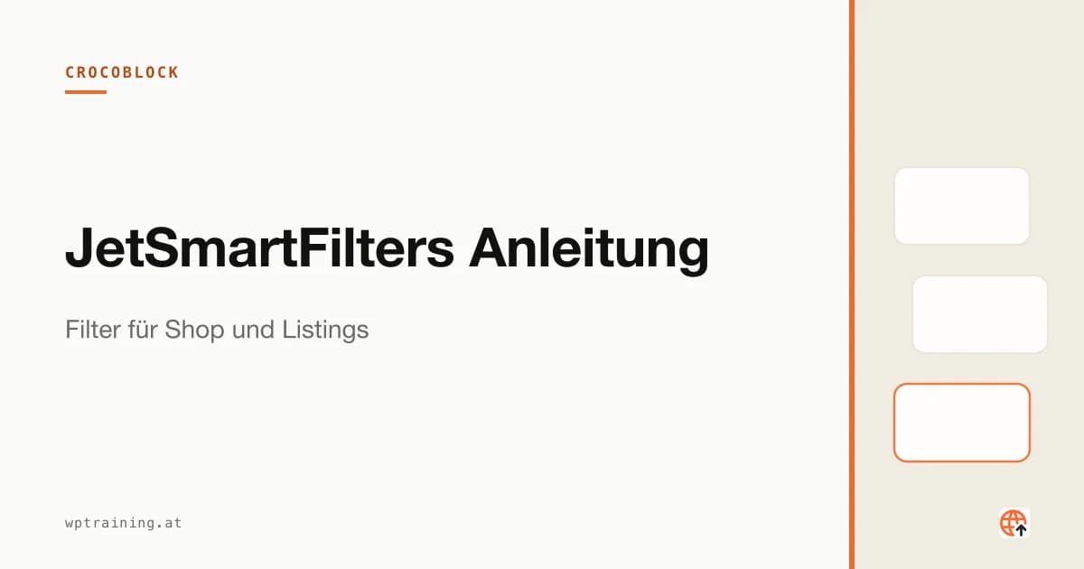 JetSmartFilters Anleitung: Filter für Shop und Listings