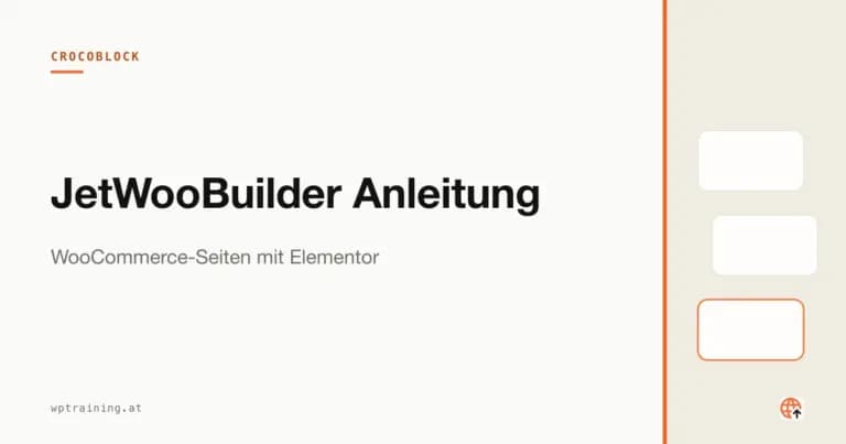 JetWooBuilder Anleitung: WooCommerce-Seiten mit Elementor