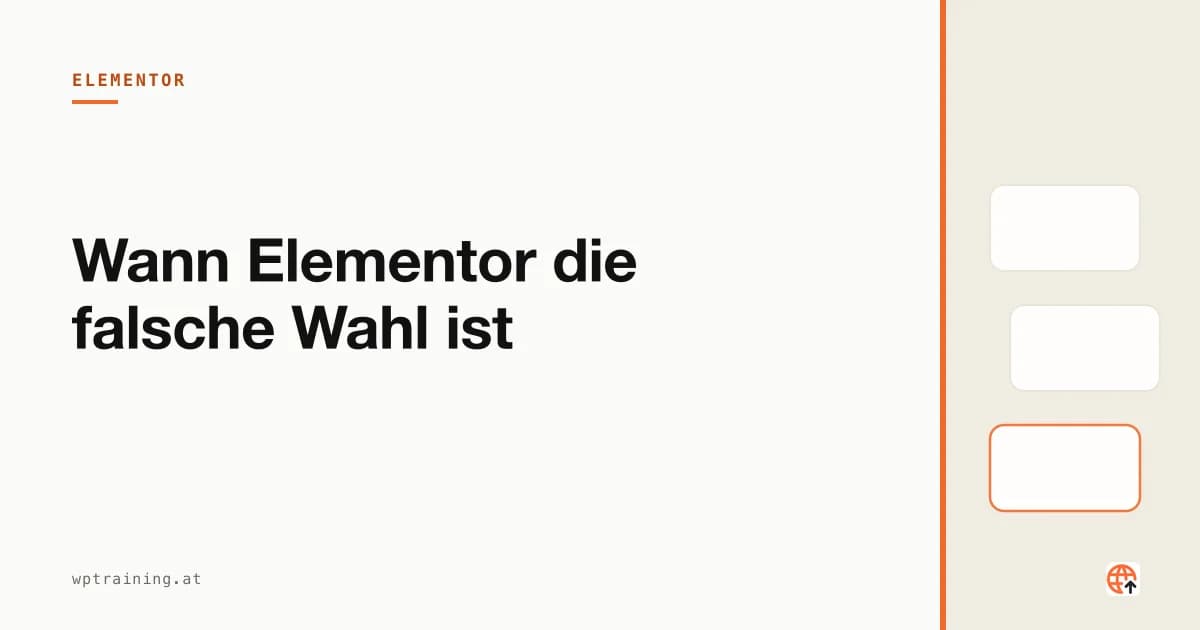 When Elementor Is the Wrong Choice