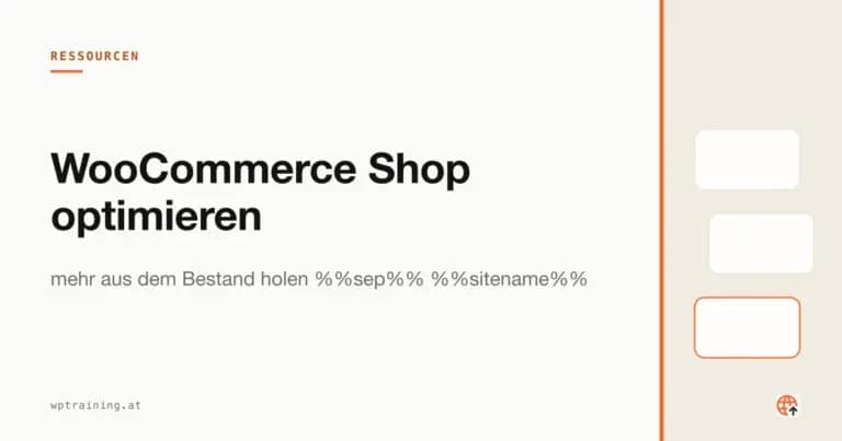 WooCommerce Shop optimieren: mehr aus dem Bestand holen %%sep%% %%sitename%%