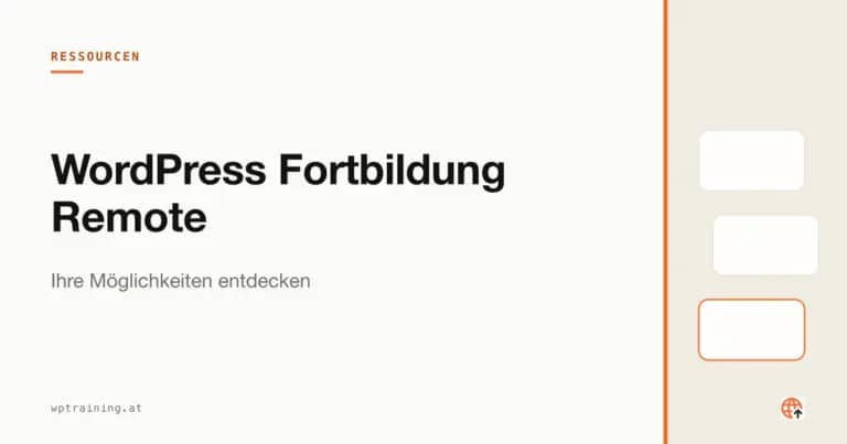WordPress Fortbildung Remote: Ihre Möglichkeiten entdecken