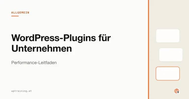 WordPress-Plugins für Unternehmen: Performance-Leitfaden
