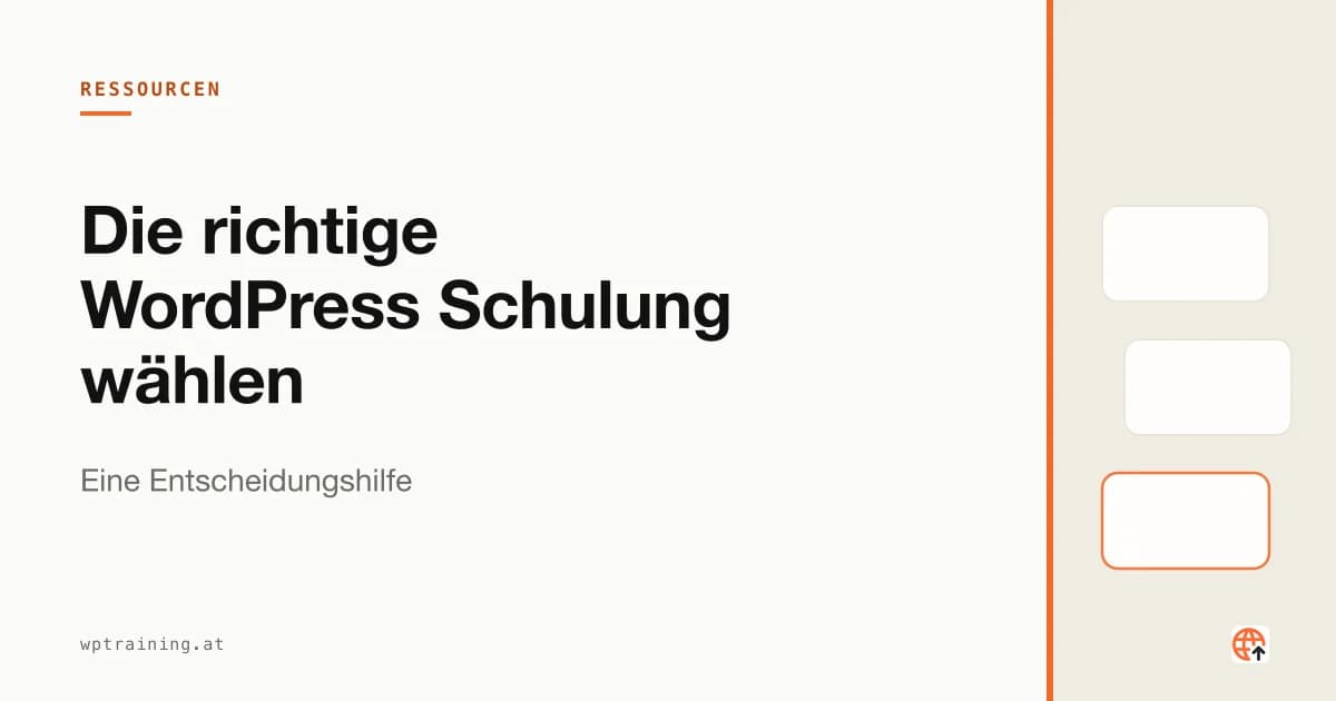 Choosing the Right WordPress Training: A Decision Guide