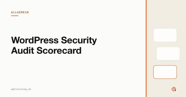 WordPress Security Audit Scorecard