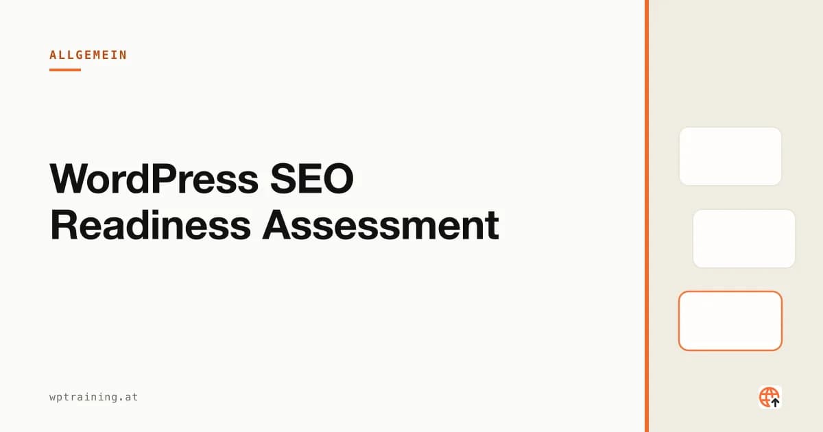 WordPress SEO Readiness Assessment